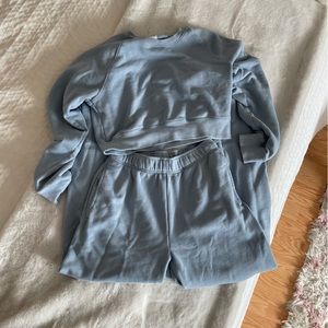 Aritzia Airy Fleece Boyfriend Matching Sweatset